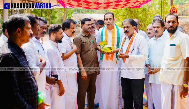 UDF candidate Kaltra Mahin during a political convention in Chenkala, Kasaragod for 2026 elections.