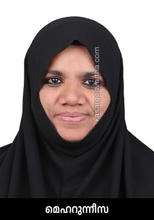 Portrait of Meharunnisa, a leader of Indian Union Muslim League (IUML) in Kerala.