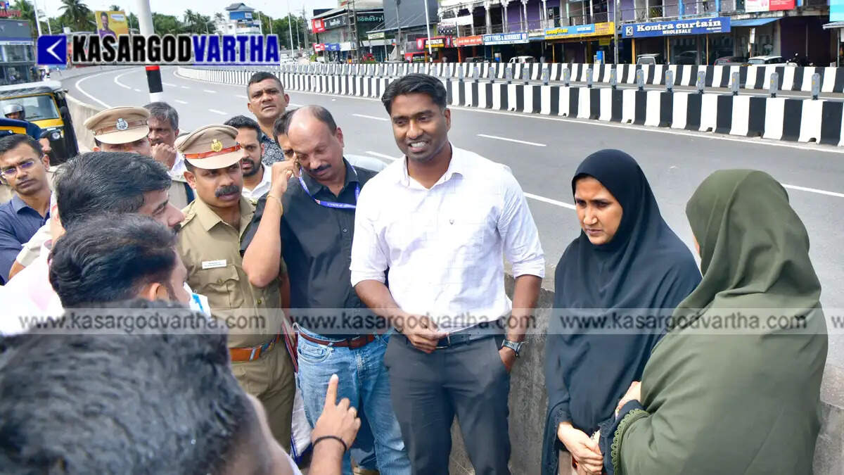 kasaragod nullippadi nh66 entry point traffic solution