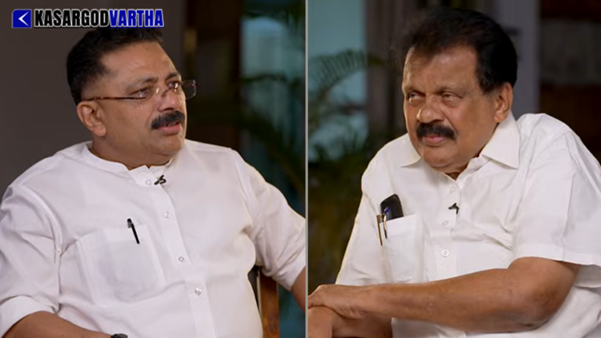 N.A. Nellikkunnu and K.T. Jaleel in discussion during the Sabha TV program.