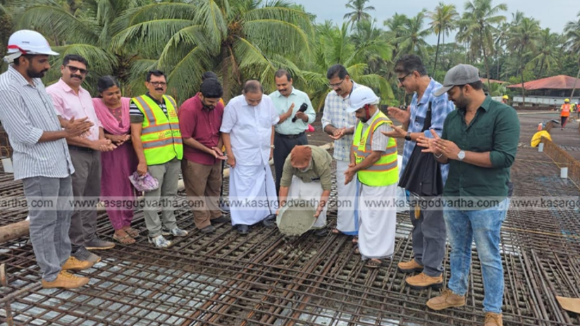 Kacherikadavu bridge slab concreting work in progress