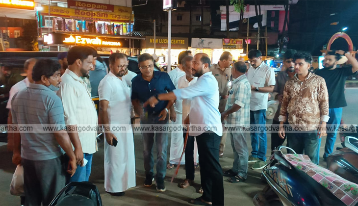 Traffic congestion at Kasaragod Old Bus Stand