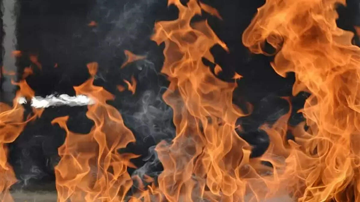 Image Representing Massive Fire Breaks Out at Scooter Showroom in Thiruvananthapuram