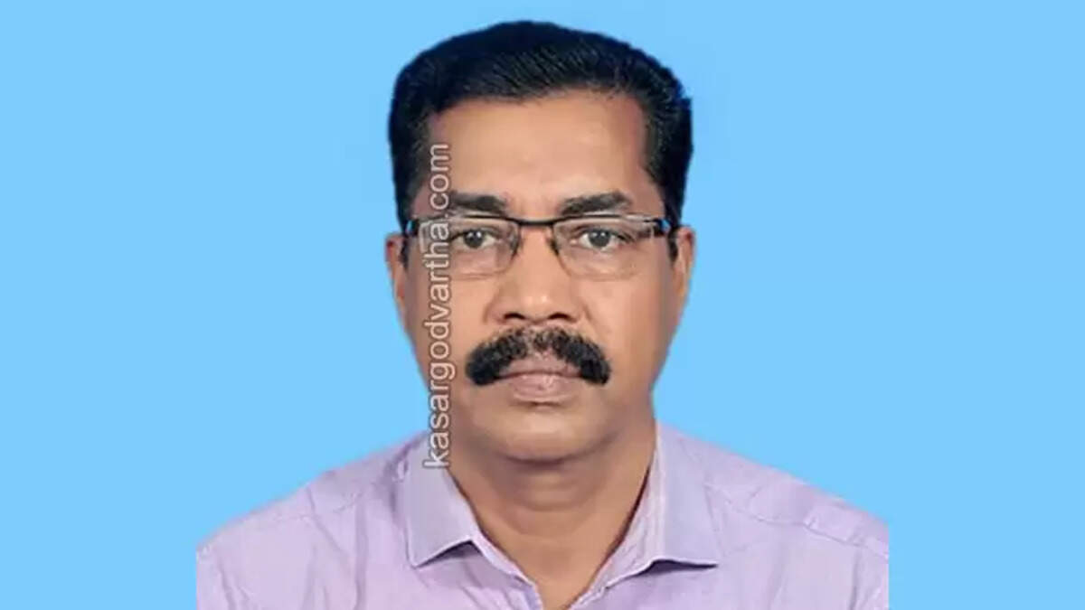 Portrait of V. Dinesh, former District Education Deputy Director, who passed away.