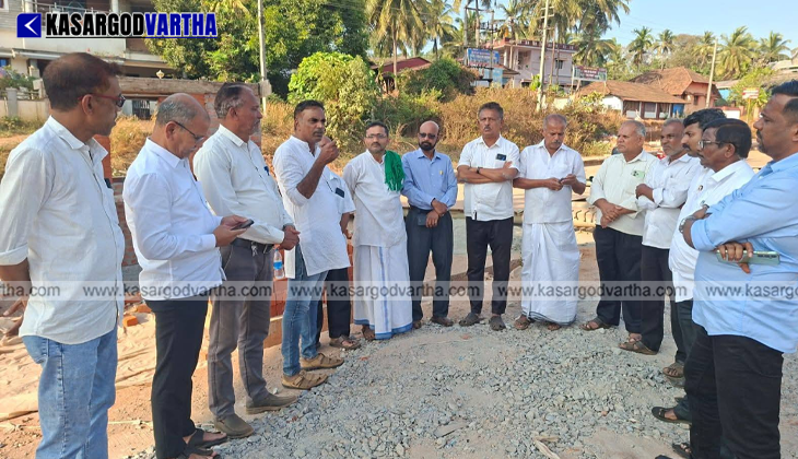 A new toll plaza under construction on the highway in Dakshina Kannada.
