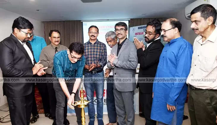 Dr Mahin P Abdulla assuming charge as IAP Kasaragod president