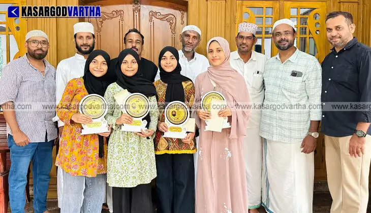 Triplets from Kalanad who scored Top Plus in Samastha Madrasa public exams 2026