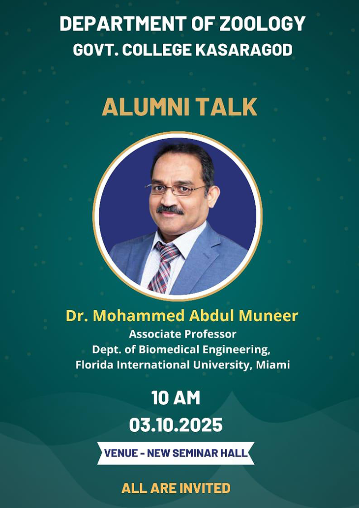 Dr Muhammed Abdul Muneer Kasargod Govt College