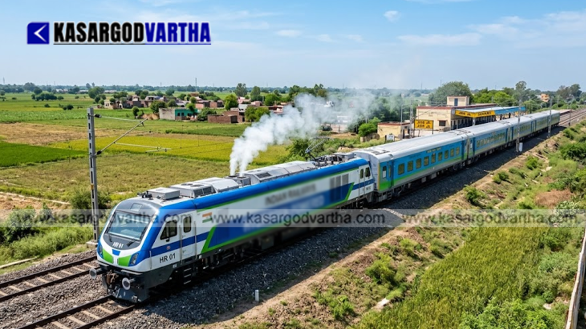 India's first hydrogen-powered train on the track.