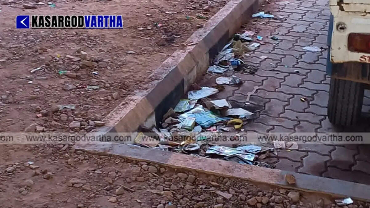 Representational image of waste and liquor bottles dumped under a modern flyover