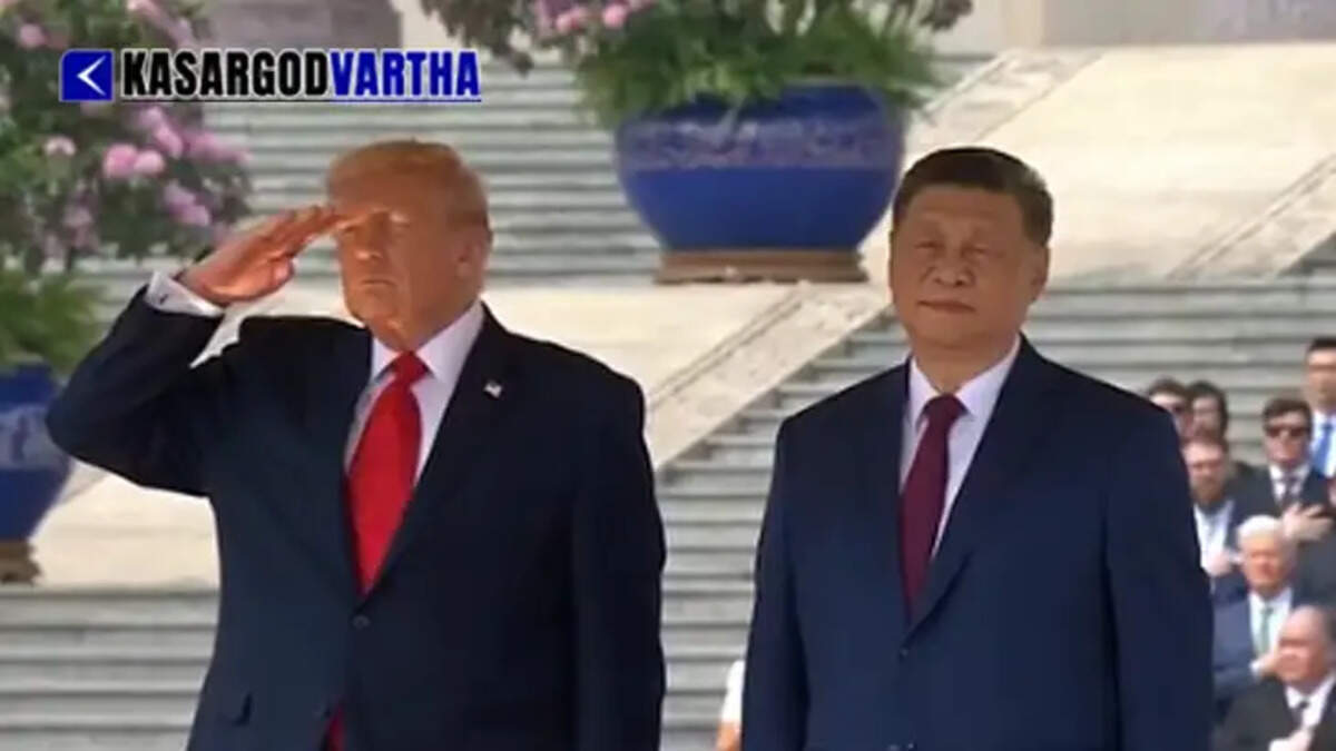 US President Donald Trump and Chinese President Xi Jinping meeting in Beijing