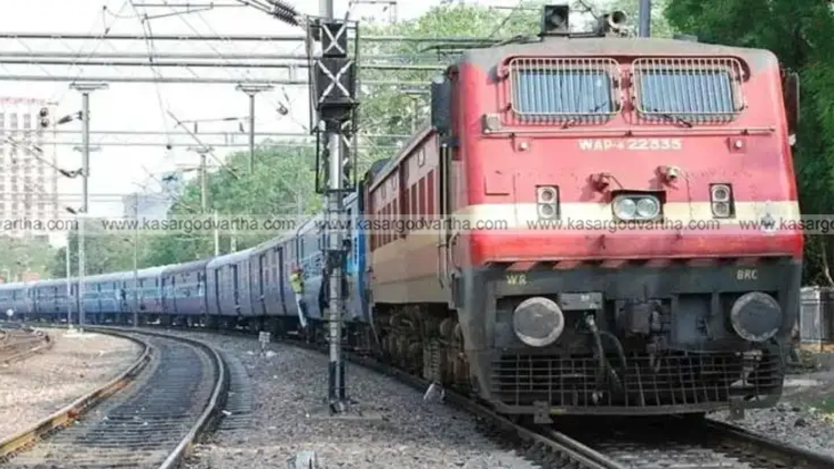 A special train decorated for Onam festival.