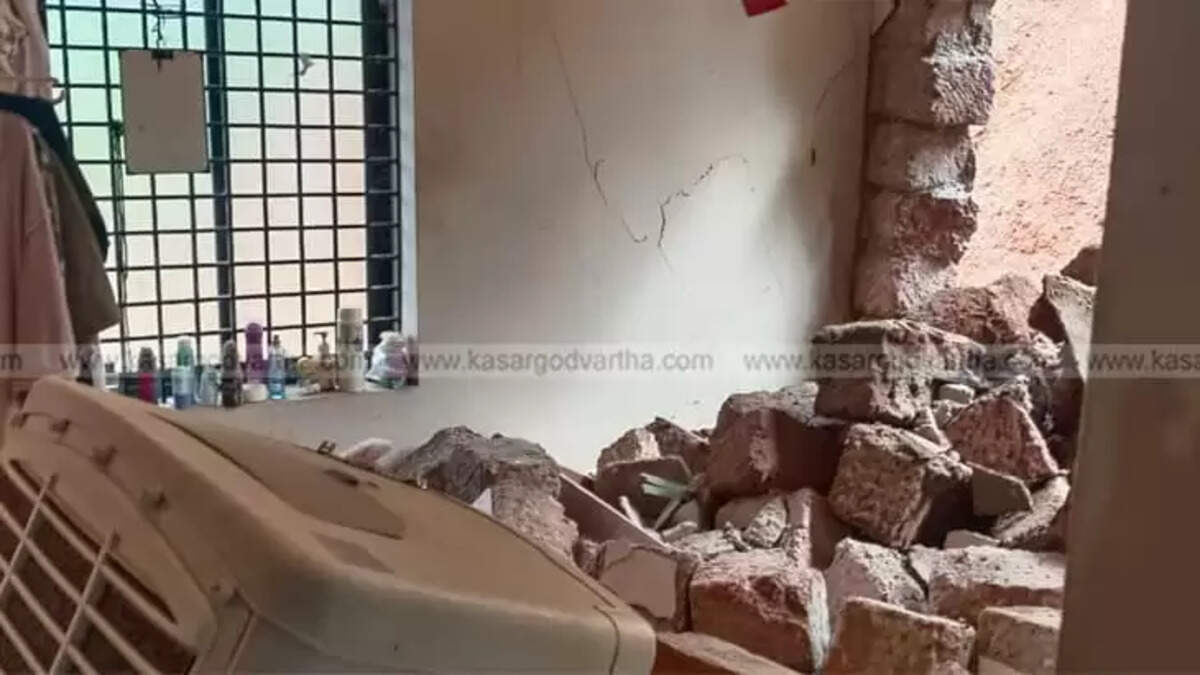 Mother and Six-Month-Old Baby Miraculously Escape as Retaining Wall Collapses onto Quarter's Room Due to Heavy Rain in Melparamba