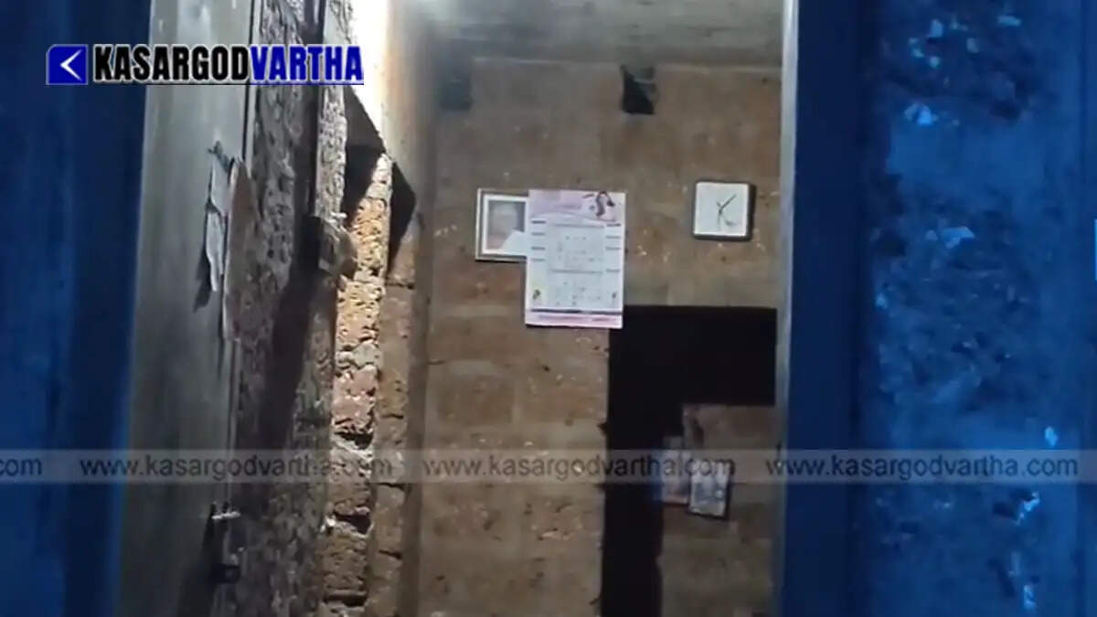 Image reflecting lightning damaged house and hardship of Manikkam in West Eleri