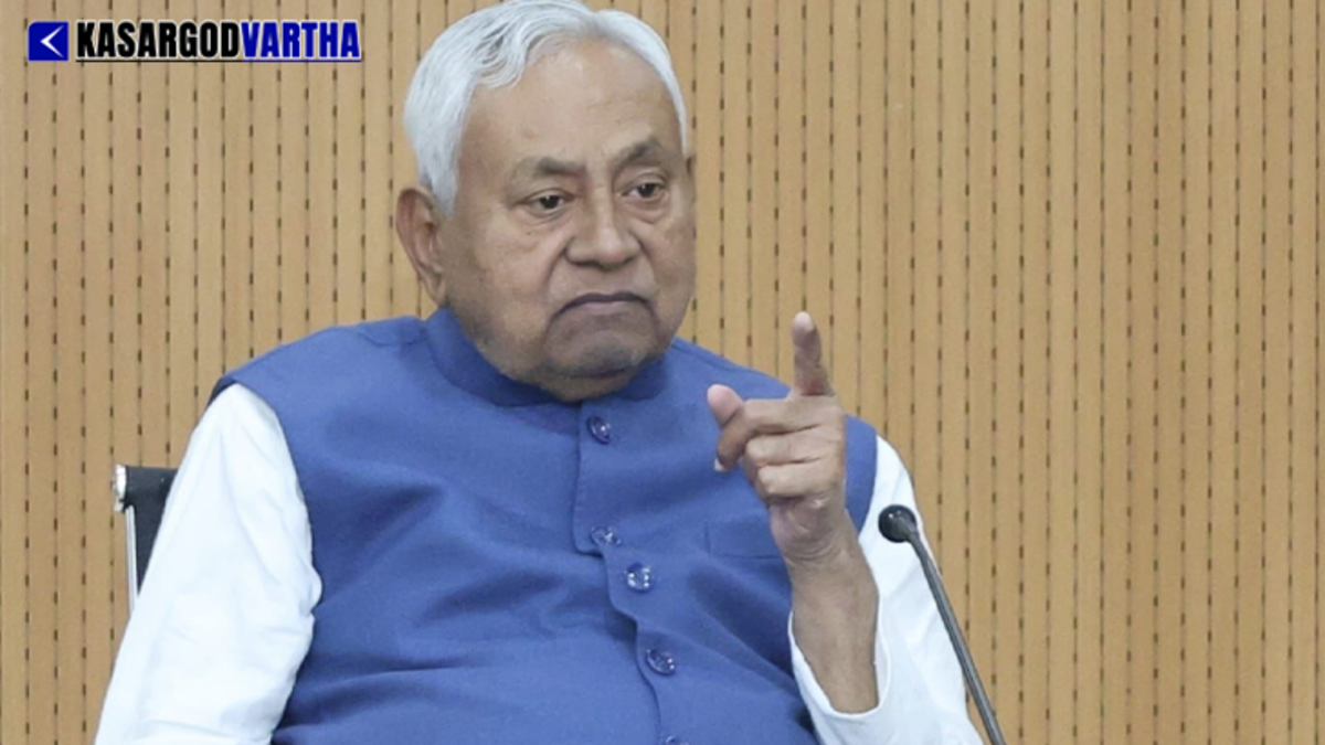 Nitish Kumar after announcing his resignation as Bihar Chief Minister
