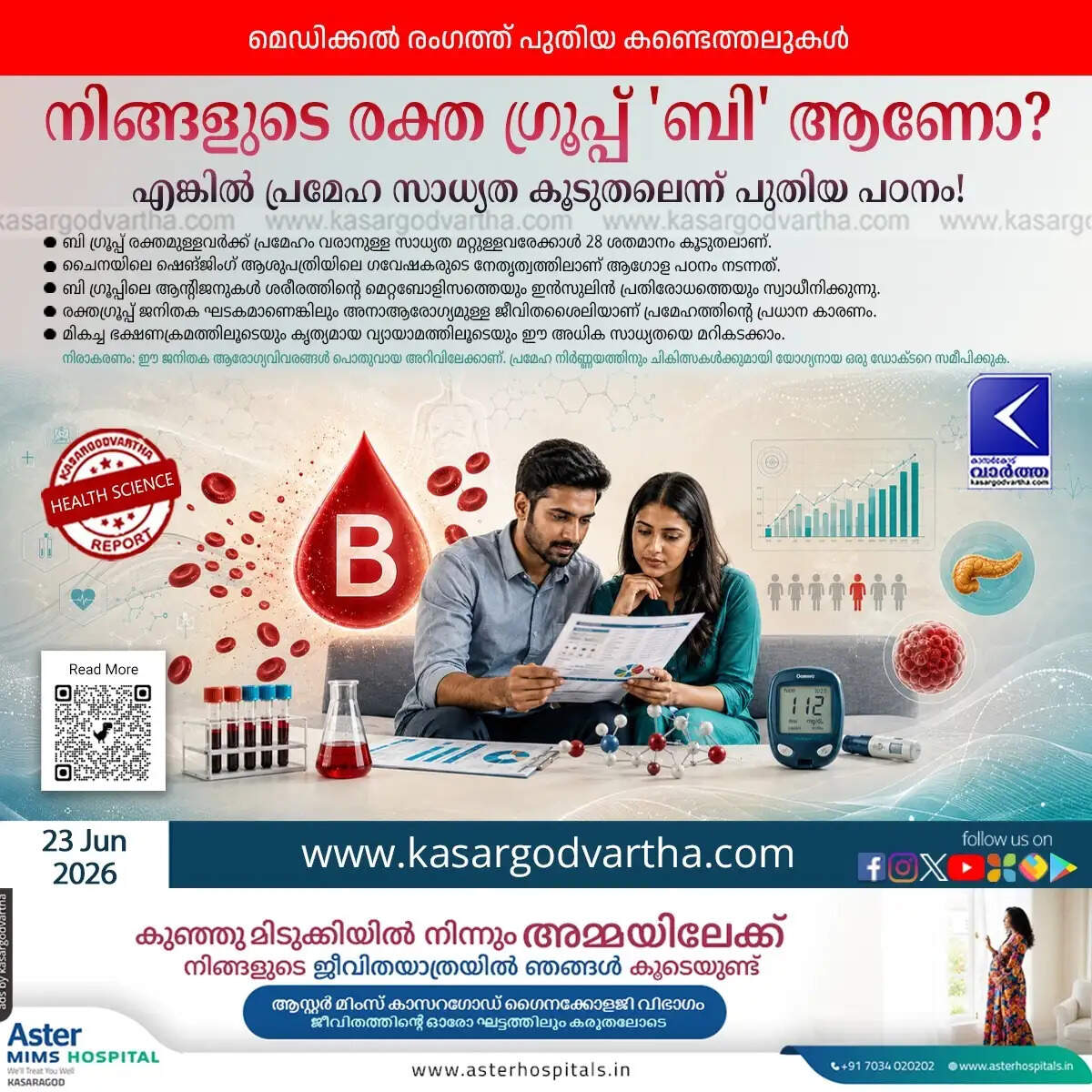 blood group b diabetes risk scientific study