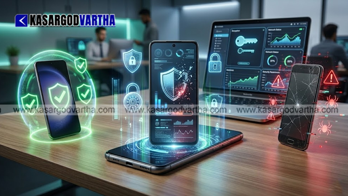 Person checking Android software update on smartphone