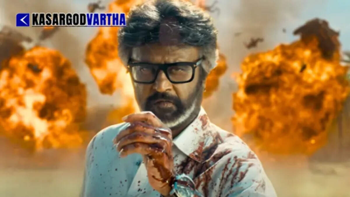 Superstar Rajinikanth as Muthuvel Pandian in the movie Jailer 2 action poster representation