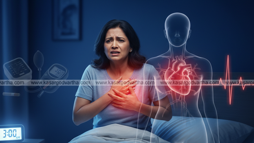Silent symptoms of heart attack at night
