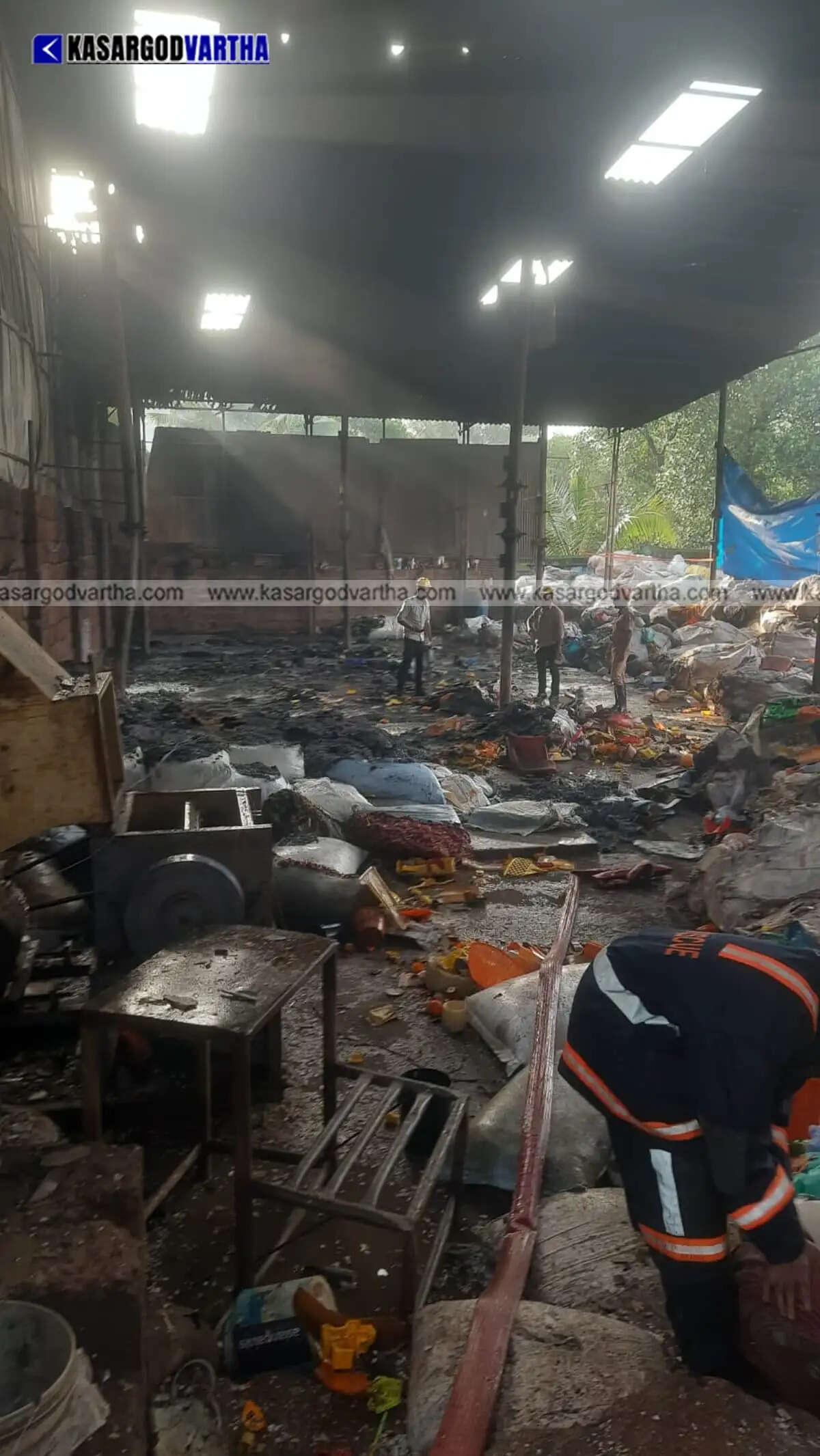 Fire breaks out at plastic recycling unit in Chattanchal Industrial Area; fire force extinguishes blaze