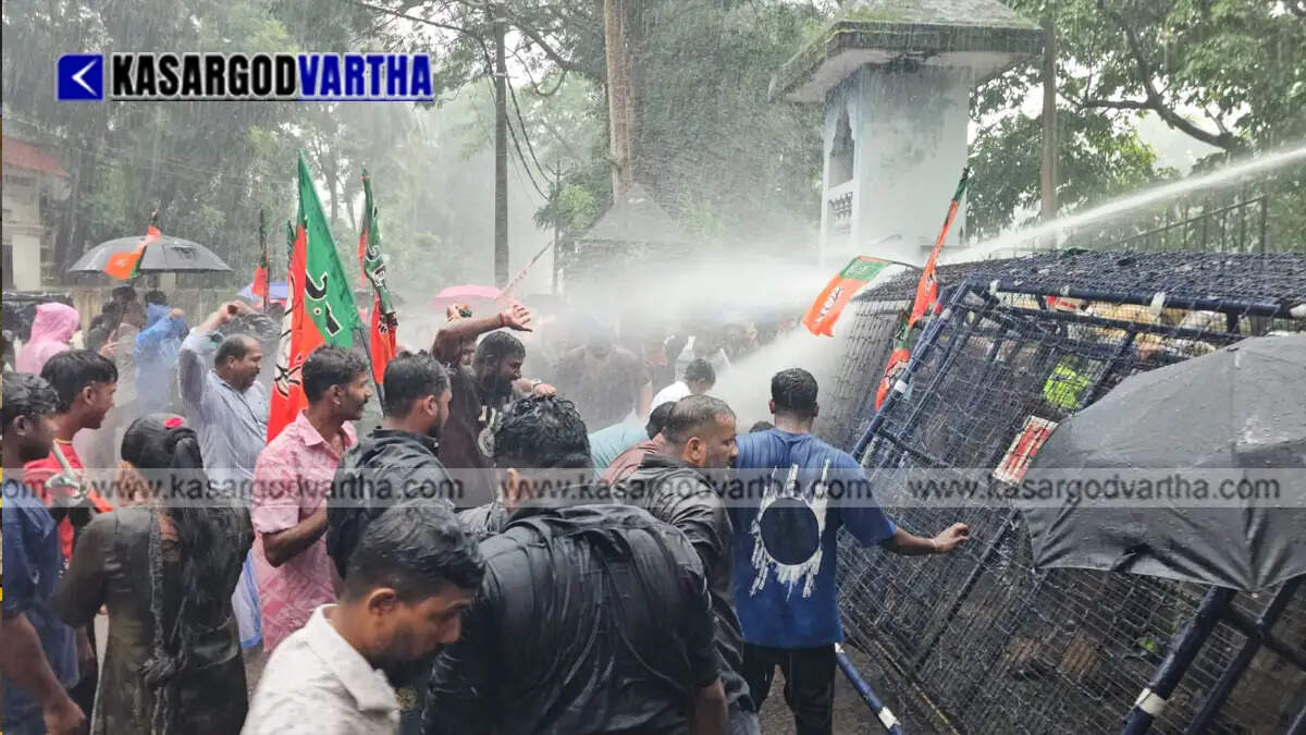 Representational image of Yuva Morcha protest march to collectorate