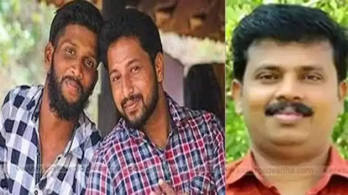 K Manikandan, accused in the Periya double murder case and deceased youths sarath Lal and Kripesh
