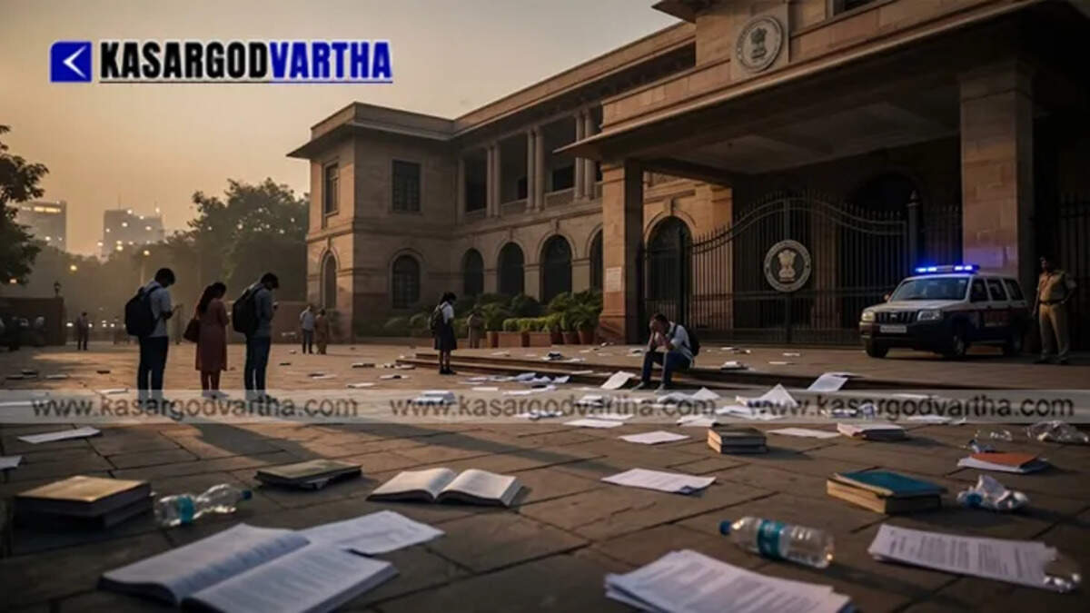 Representational image of students protesting against NTA and NEET paper leaks in front of the Education Ministry.