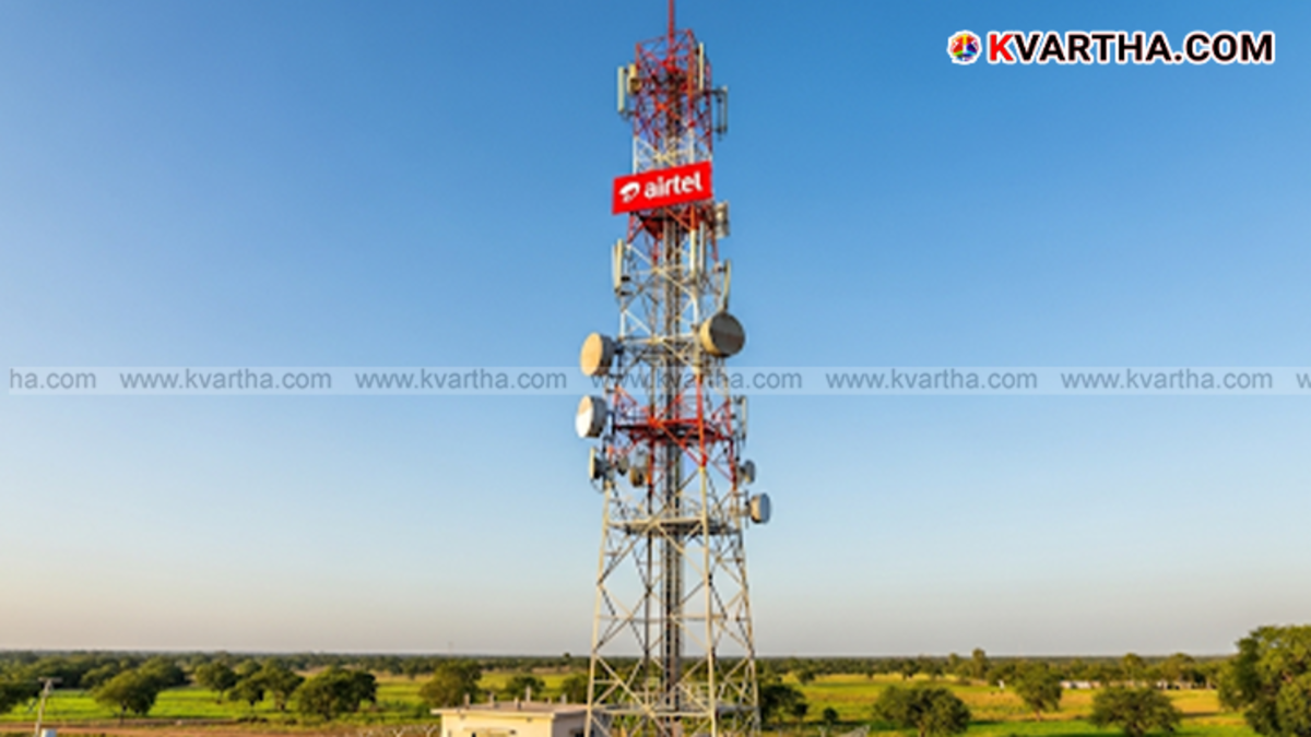 A photo of an Airtel tower in Kasaragod where a battery theft occurred.