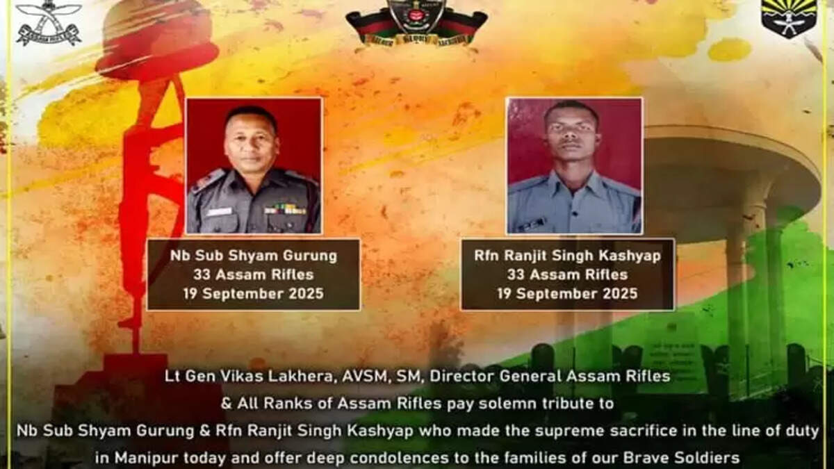 Assam Rifles Truck Attacked in Imphal, Two Jawans Martyred and Five Injured