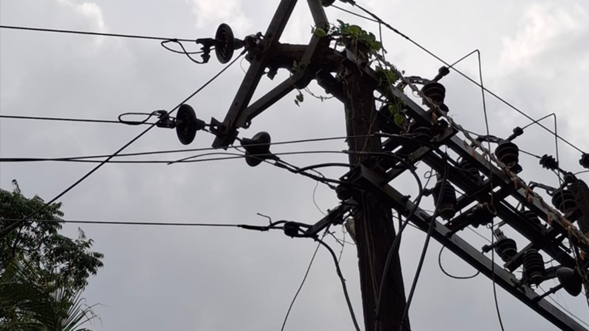 KSEB power substation with electricity lines