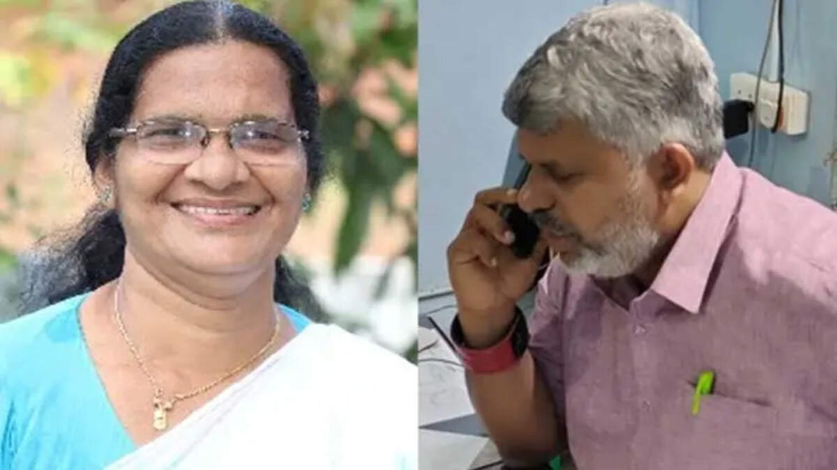 Parappa Block Panchayat President M. Lakshmi and Secretary Joseph M. Chacko