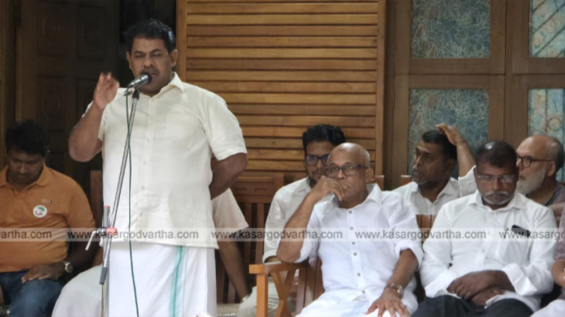 Welfare Party State President Razak Paleri speaking at a convention.