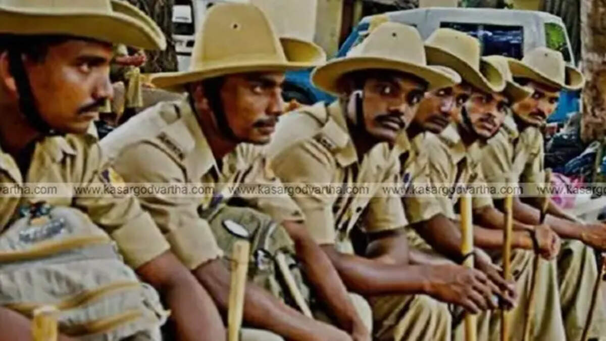 Karnataka police to new cap design.
