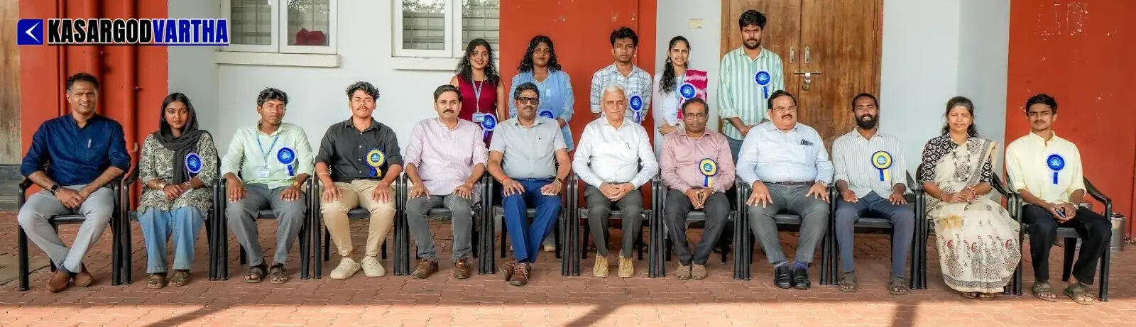 Newly elected student council members of Central University of Kerala at their swearing-in ceremony.
