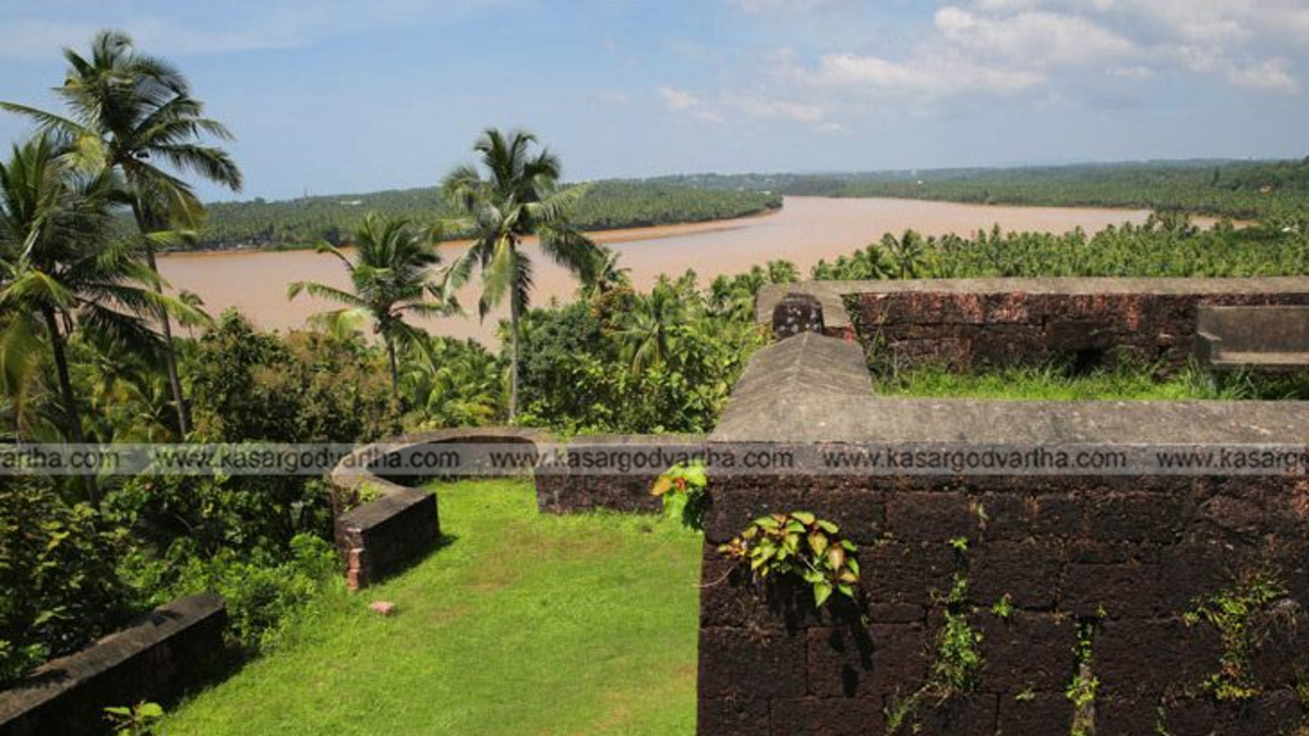 View of Chandragiri Fort in Kasaragod, Kerala.