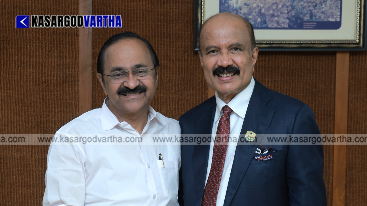 Dr. Azad Moopen meeting Kerala Chief Minister V.D. Satheesan.