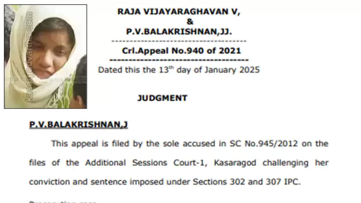 High Court verdict acquitting the accused in Kasargod murder case.