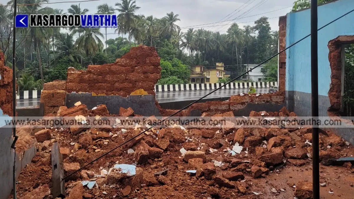 unsafe kallangai alp school building demolished kasaragod