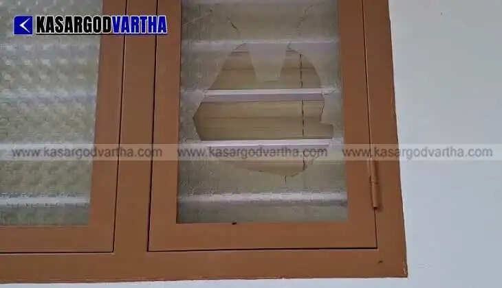 Image Representing Complaint filed alleging attack on NRI's house by suspected gang in Badiyadka; window panes damaged.
