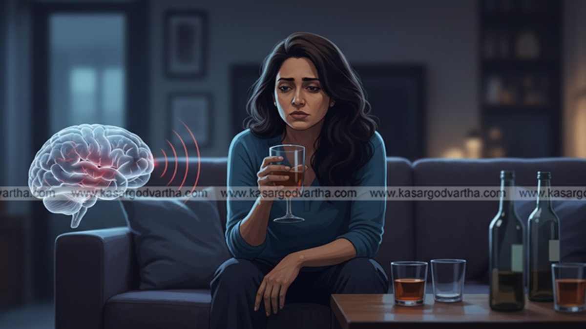 Image illustrating the damage caused by alcohol on brain vessels.