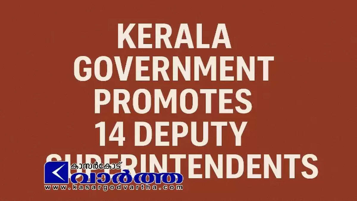 Kerala Government Promotes 14 Deputy Superintendents Including Kasaragod's P. Balakrishnan Nair to Superintendent of Police (Non-IPS) and Transfers 4 Officers