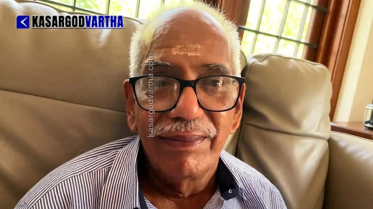 Former military and railway official M V Govinda Varier passes away; funeral in Palakkad this evening.