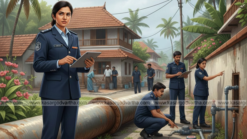 Image representing a water authority squad stopping illegal water usage.