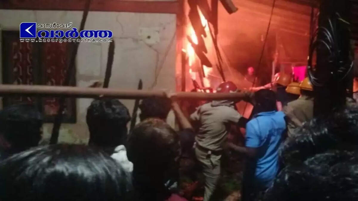 Thalangara House Gutted by Fire; Family Narrowly Escapes, Lakhs in Losses