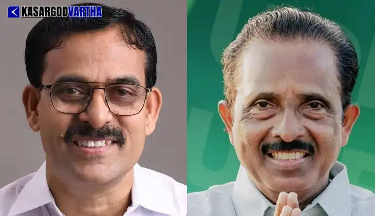 Political flags of various parties in Kasaragod during the 2026 election campaign.