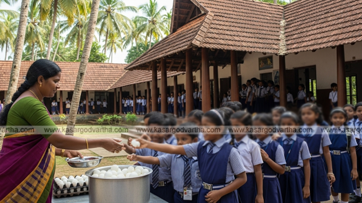 Parents protesting against egg distribution in Mandya school