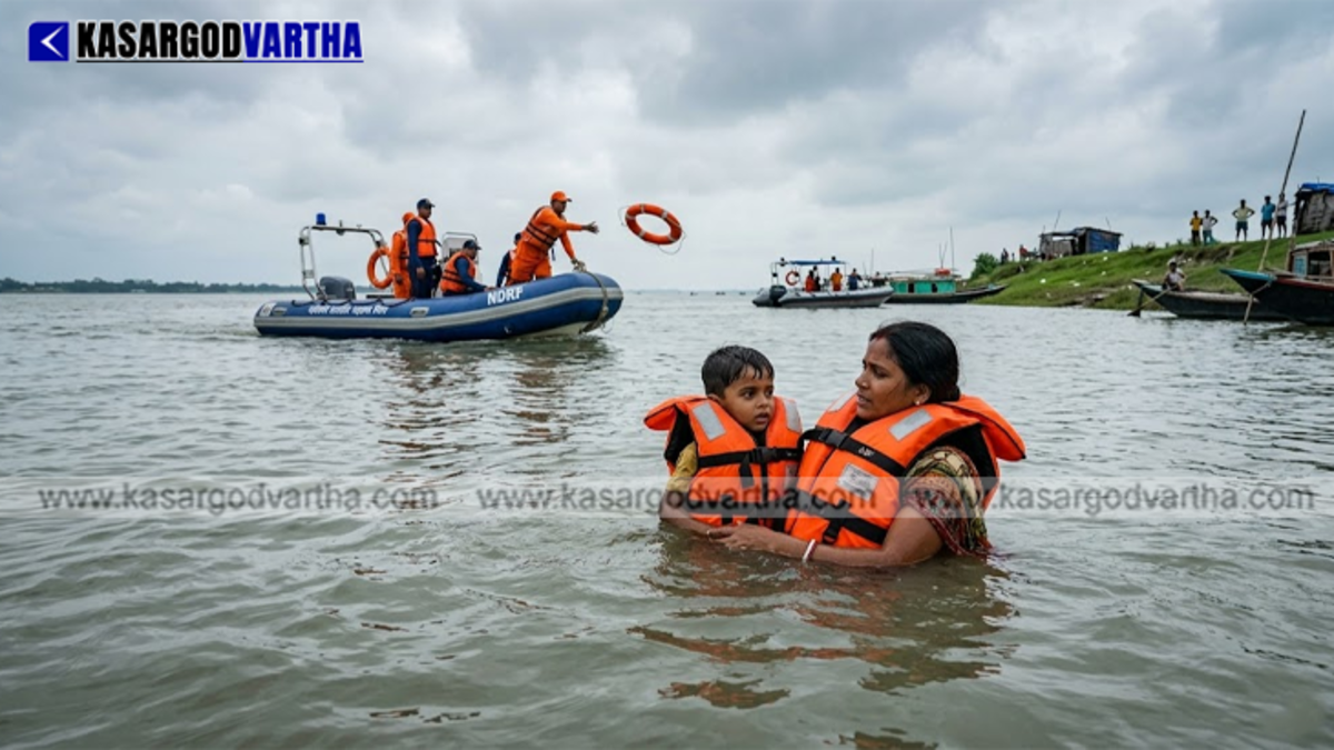 A safety expert demonstrating how to properly tighten a life jacket's straps.