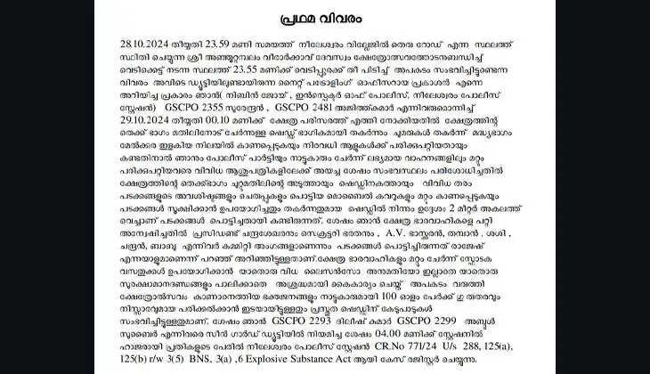  Nileshwaram Firecracker Accident