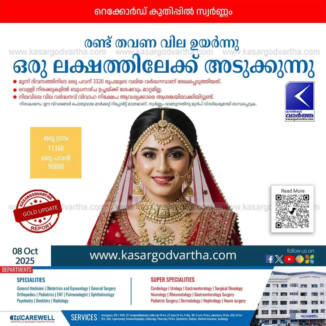 gold price kerala historic high 90880 october 8