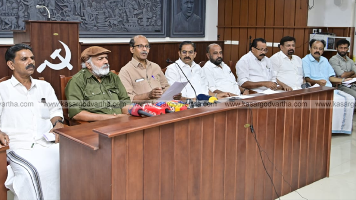  LDF leaders addressing press conference in Kasaragod